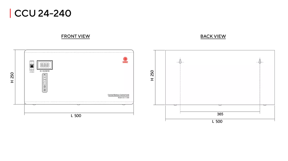 Dimension CCU 24-240 (Front View)18-06-21